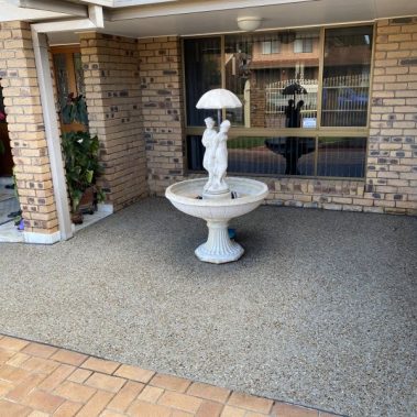 Exposed concrete